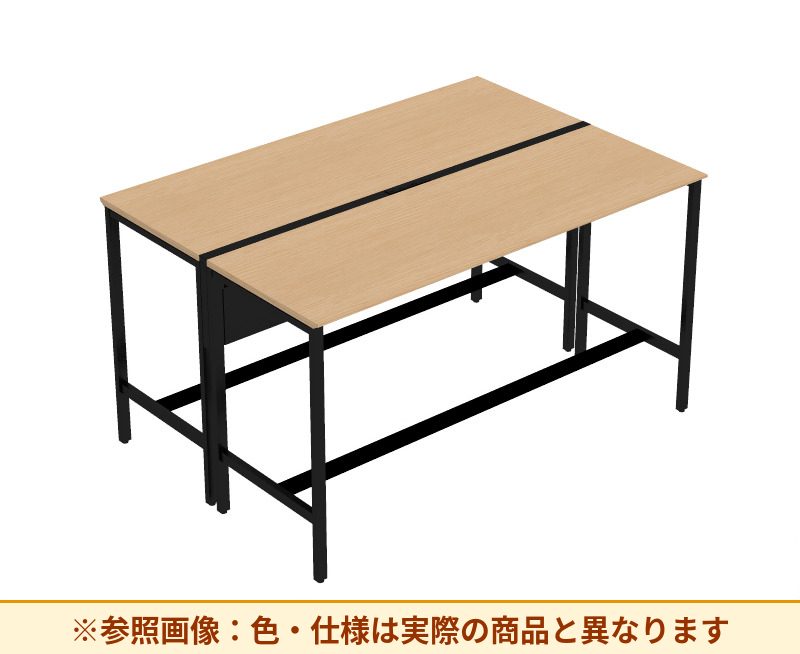 コクヨ ワークヴィスタライト 両面タイプ 袖（引き出し）：袖無 脚部仕様：門型脚 DWV-GD2012