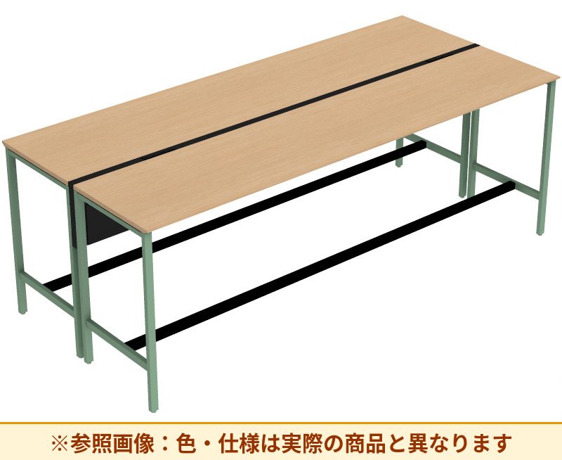 コクヨ ワークヴィスタライト 両面タイプ 袖（引き出し）：袖無 脚部仕様：門型脚 DWV-GD3012