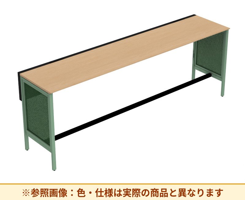 コクヨ ワークヴィスタライト 片面タイプ 袖（引き出し）：袖無 脚部仕様：パネル脚 DWV-HD3007