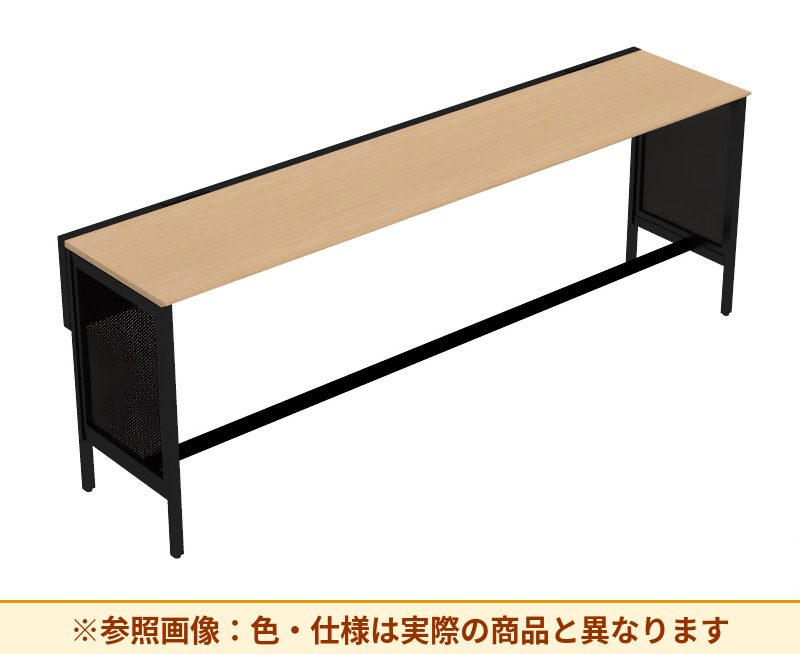 コクヨ ワークヴィスタライト 片面タイプ 袖（引き出し）：袖無 脚部仕様：パネル脚 DWV-HD3007