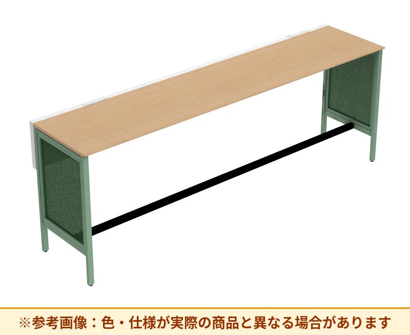 コクヨ ワークヴィスタライト 片面タイプ 袖（引き出し）：袖無 脚部仕様：パネル脚 DWV-HD3007