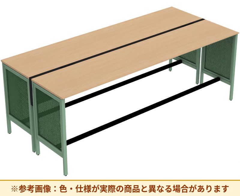 コクヨ ワークヴィスタライト 両面タイプ 袖（引き出し）：袖無 脚部仕様：パネル脚 DWV-HD3012