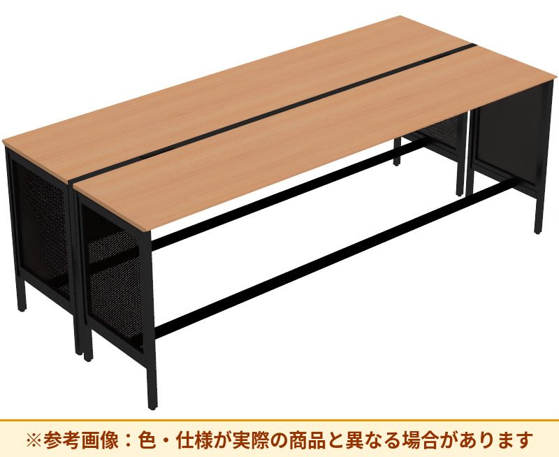 コクヨ ワークヴィスタライト 両面タイプ 袖（引き出し）：袖無 脚部仕様：パネル脚 DWV-HD3012