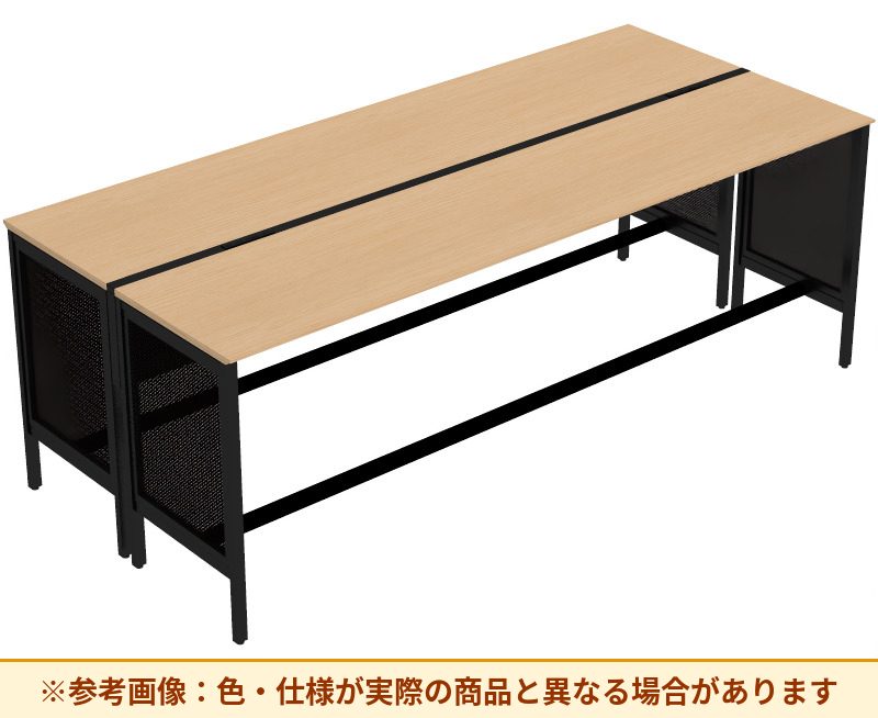 コクヨ ワークヴィスタライト 両面タイプ 袖（引き出し）：袖無 脚部仕様：パネル脚 DWV-HD3012