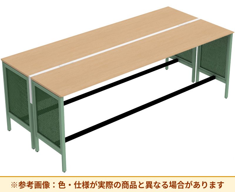 コクヨ ワークヴィスタライト 両面タイプ 袖（引き出し）：袖無 脚部仕様：パネル脚 DWV-HD3012