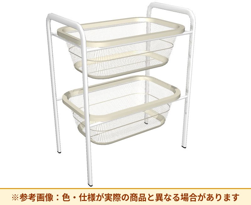 コクヨ 脱衣カゴ パステルシリーズ キャスターなし 2段 HP-DK20