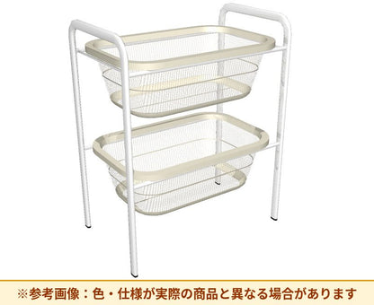 コクヨ 脱衣カゴ パステルシリーズ キャスターなし 2段 HP-DK20