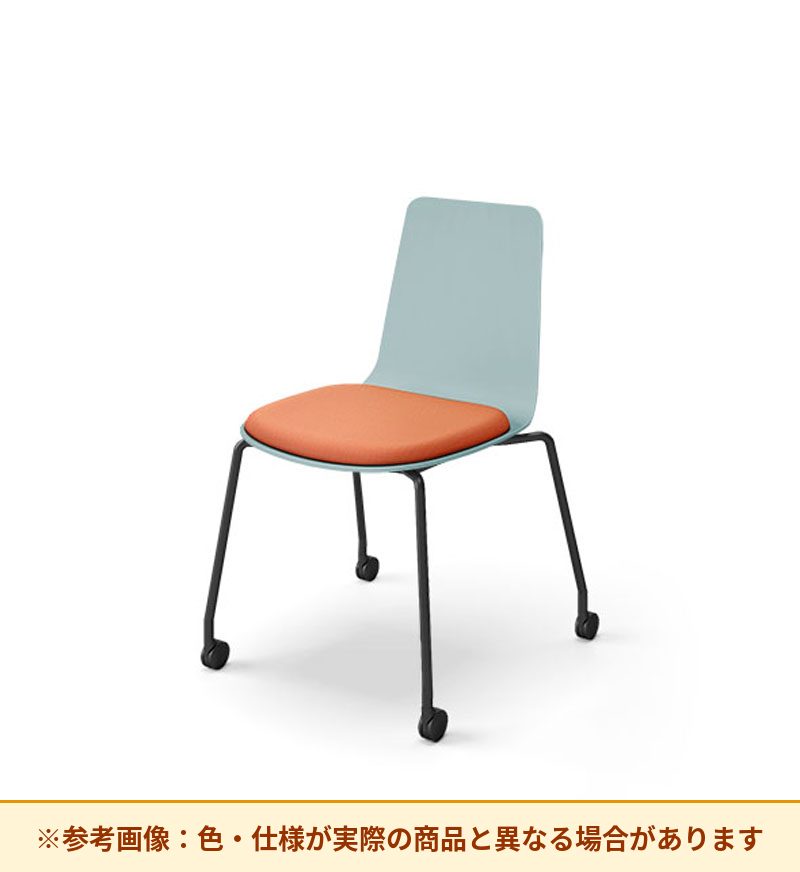 コクヨ ミケット 背素材：PPシート(抗菌剤入) 座素材：布 脚：キャスター脚 K03-B22-1KG2Q64