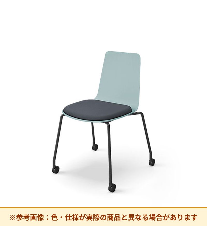 コクヨ ミケット 背素材：PPシート(抗菌剤入) 座素材：布 脚：キャスター脚 K03-B22-1KG2Q64
