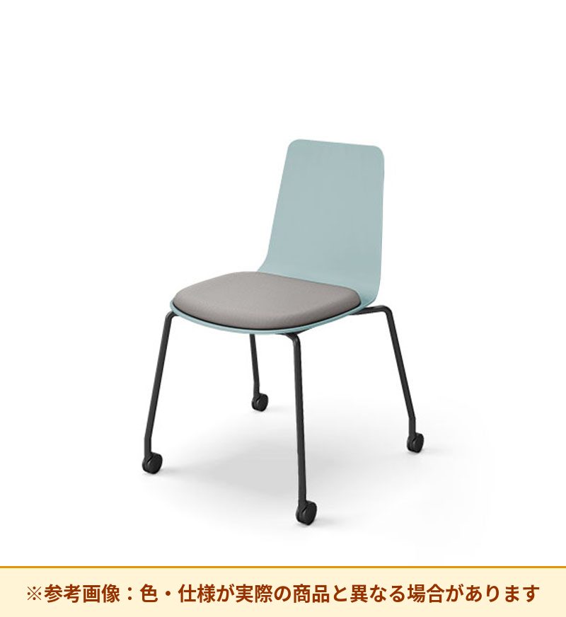 コクヨ ミケット 背素材：PPシート(抗菌剤入) 座素材：布 脚：キャスター脚 K03-B22-1KG2Q64