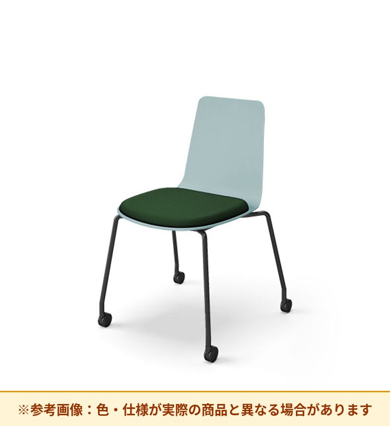 コクヨ ミケット 背素材：PPシート(抗菌剤入) 座素材：布 脚：キャスター脚 K03-B22-1KG2Q64