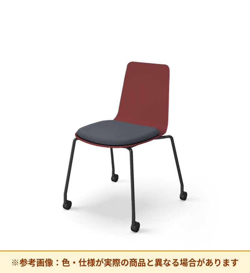 コクヨ ミケット 背素材：PPシート(抗菌剤入) 座素材：布 脚：キャスター脚 K03-B22-1KG2Q64