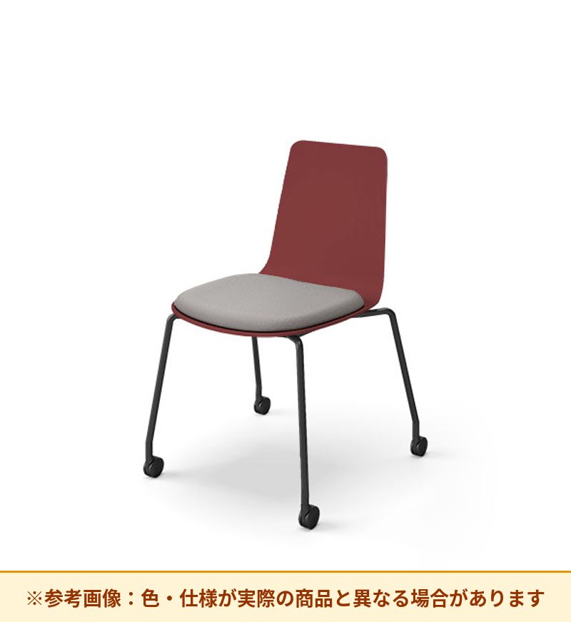 コクヨ ミケット 背素材：PPシート(抗菌剤入) 座素材：布 脚：キャスター脚 K03-B22-1KG2Q64