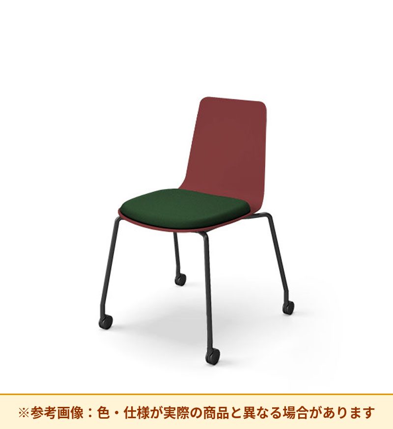 コクヨ ミケット 背素材：PPシート(抗菌剤入) 座素材：布 脚：キャスター脚 K03-B22-1KG2Q64
