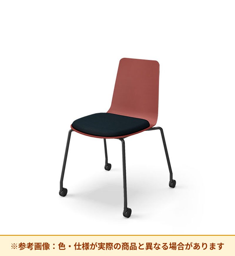 コクヨ ミケット 背素材：PPシート(抗菌剤入) 座素材：エコPVCレザー 脚：キャスター脚 K03-B22-38VZE64