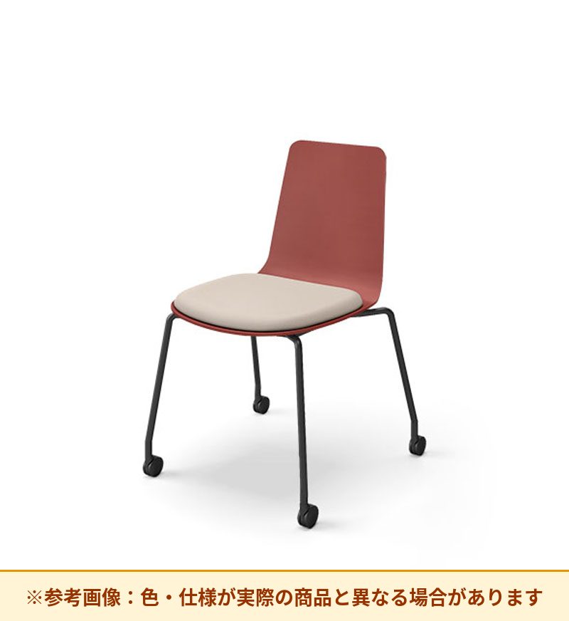 コクヨ ミケット 背素材：PPシート(抗菌剤入) 座素材：エコPVCレザー 脚：キャスター脚 K03-B22-38VZE64