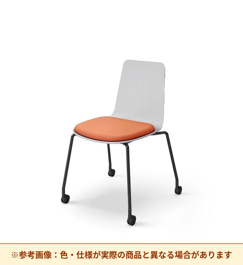 コクヨ ミケット 背素材：PPシート(抗菌剤入) 座素材：布 脚：キャスター脚 K03-B22-1KG2Q64