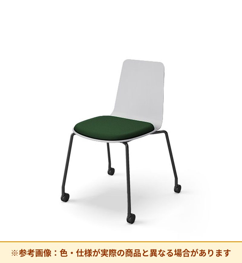 コクヨ ミケット 背素材：PPシート(抗菌剤入) 座素材：布 脚：キャスター脚 K03-B22-1KG2Q64