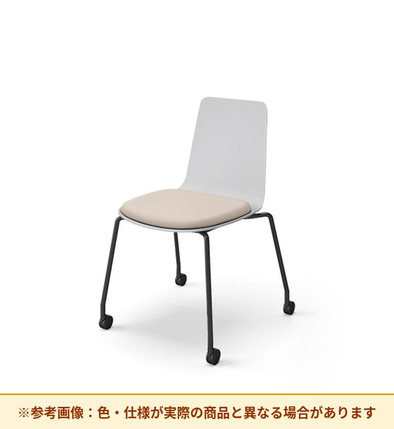 コクヨ ミケット 背素材：PPシート(抗菌剤入) 座素材：エコPVCレザー 脚：キャスター脚 K03-B22-38VZE64