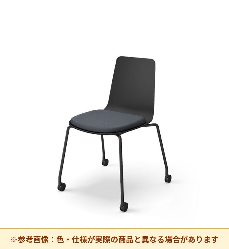 コクヨ ミケット 背素材：PPシート(抗菌剤入) 座素材：布 脚：キャスター脚 K03-B22-1KG2Q64