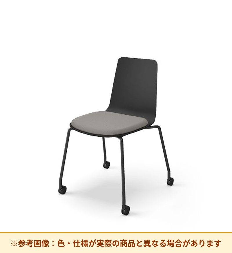 コクヨ ミケット 背素材：PPシート(抗菌剤入) 座素材：布 脚：キャスター脚 K03-B22-1KG2Q64