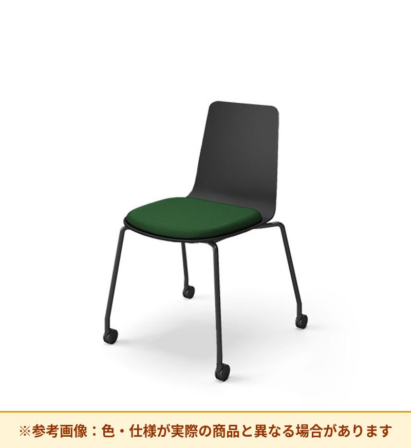 コクヨ ミケット 背素材：PPシート(抗菌剤入) 座素材：布 脚：キャスター脚 K03-B22-1KG2Q64