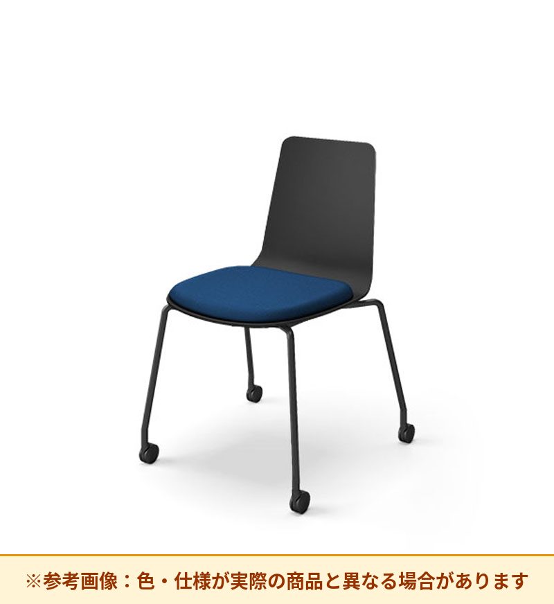 コクヨ ミケット 背素材：PPシート(抗菌剤入) 座素材：布 脚：キャスター脚 K03-B22-1KG2Q64