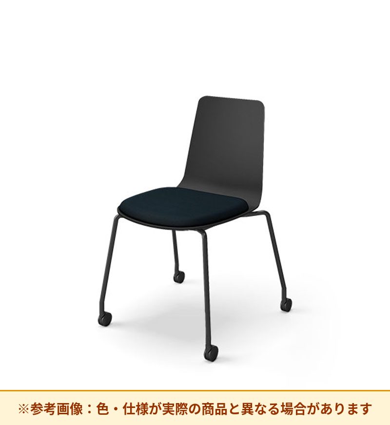 コクヨ ミケット 背素材：PPシート(抗菌剤入) 座素材：エコPVCレザー 脚：キャスター脚 K03-B22-38VZE64
