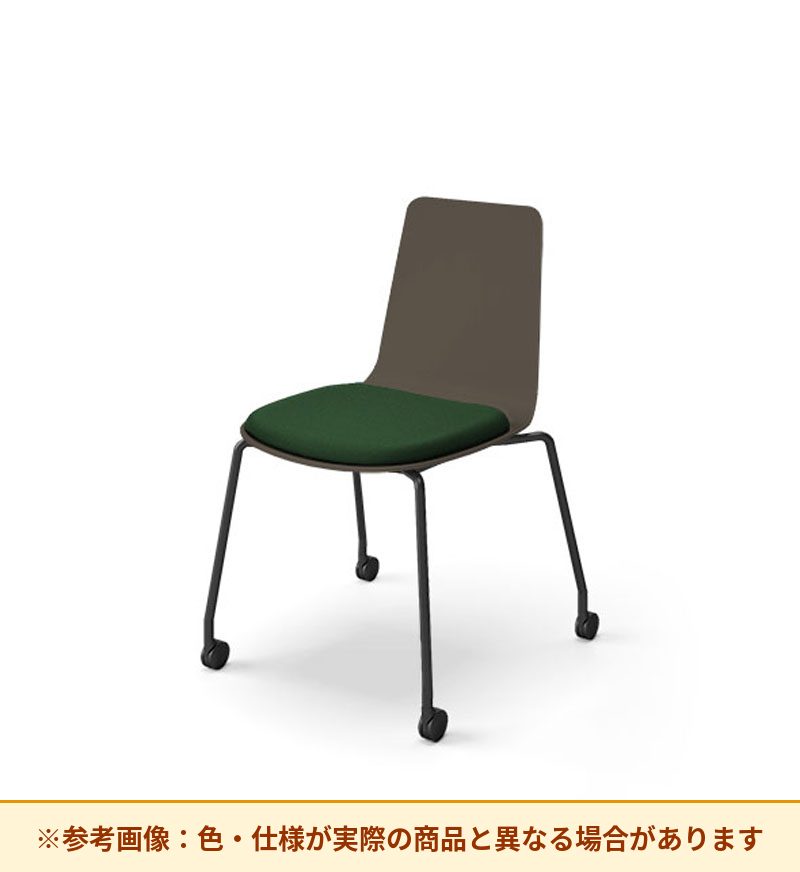 コクヨ ミケット 背素材：PPシート(抗菌剤入) 座素材：布 脚：キャスター脚 K03-B22-1KG2Q64
