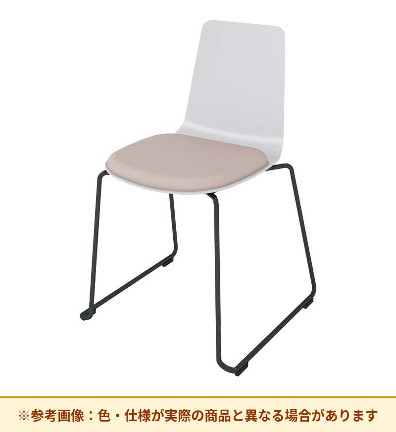 コクヨ ミケット 背素材：PPシート(抗菌剤入) 座素材：エコPVCレザー 脚：サークル脚 K03-B32-38VZE63