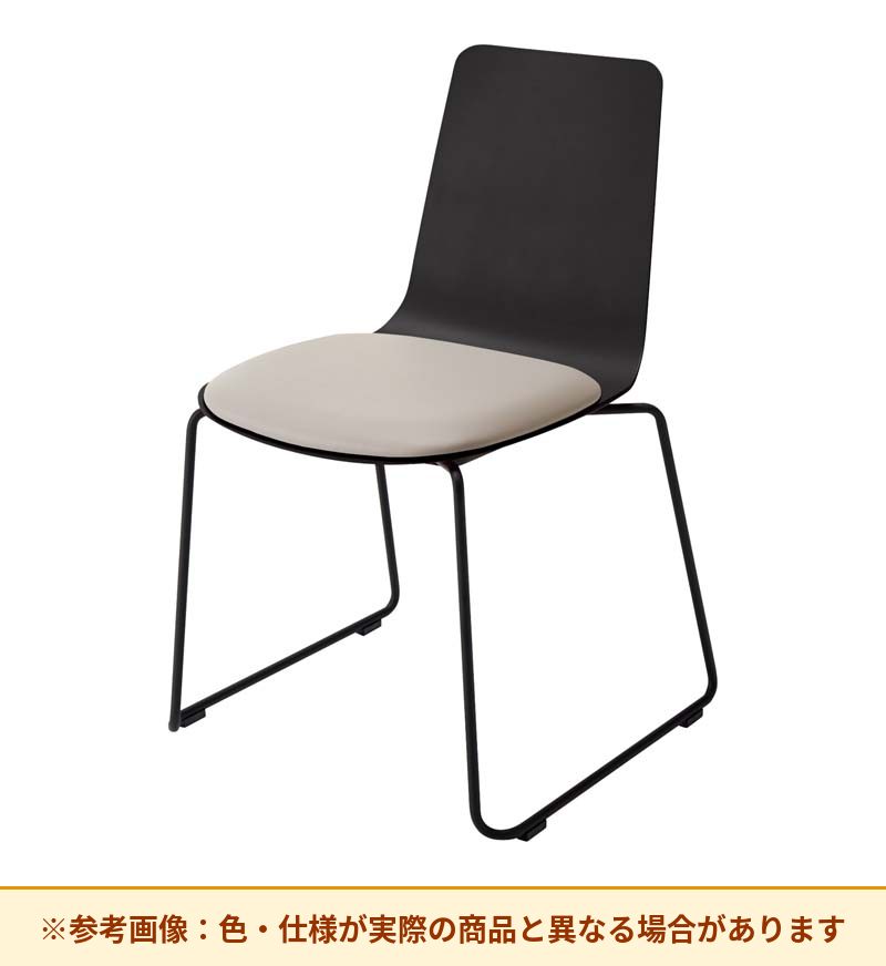 コクヨ ミケット 背素材：PPシート(抗菌剤入) 座素材：エコPVCレザー 脚：サークル脚 K03-B32-38VZE63