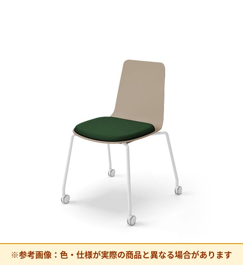 コクヨ ミケット 背素材：PPシート(抗菌剤入) 座素材：布 脚：キャスター脚 K03-B22-1KG2Q64