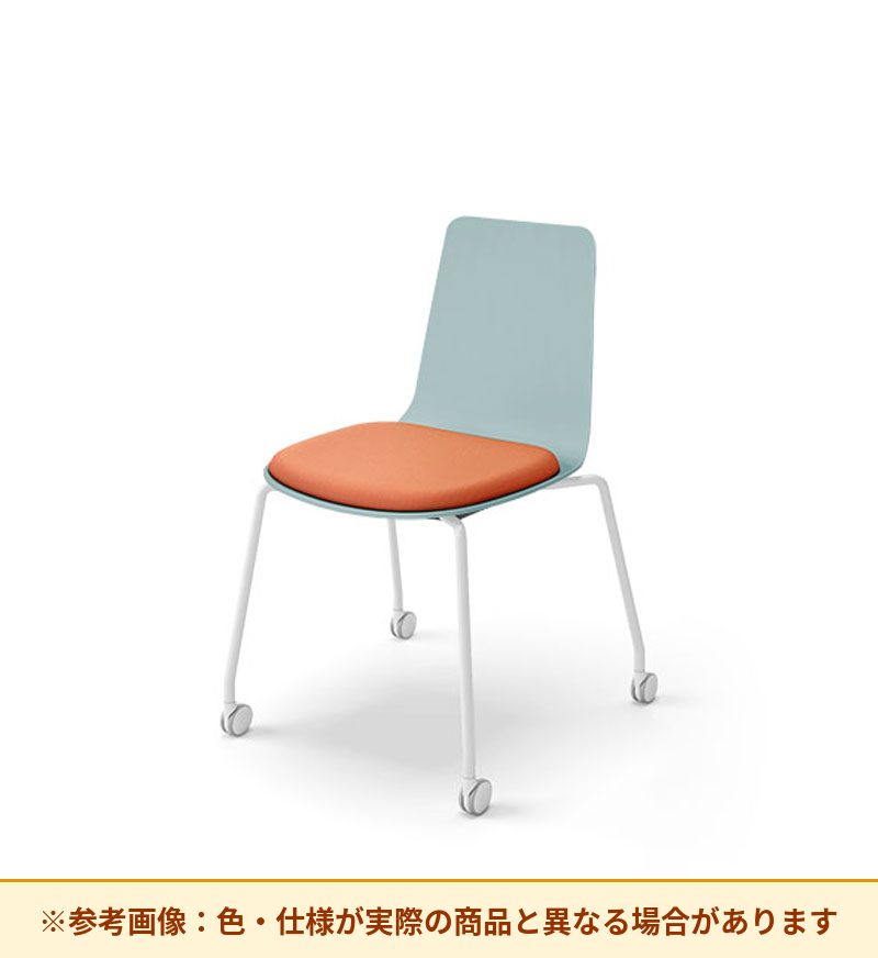 コクヨ ミケット 背素材：PPシート(抗菌剤入) 座素材：布 脚：キャスター脚 K03-B22-1KG2Q64