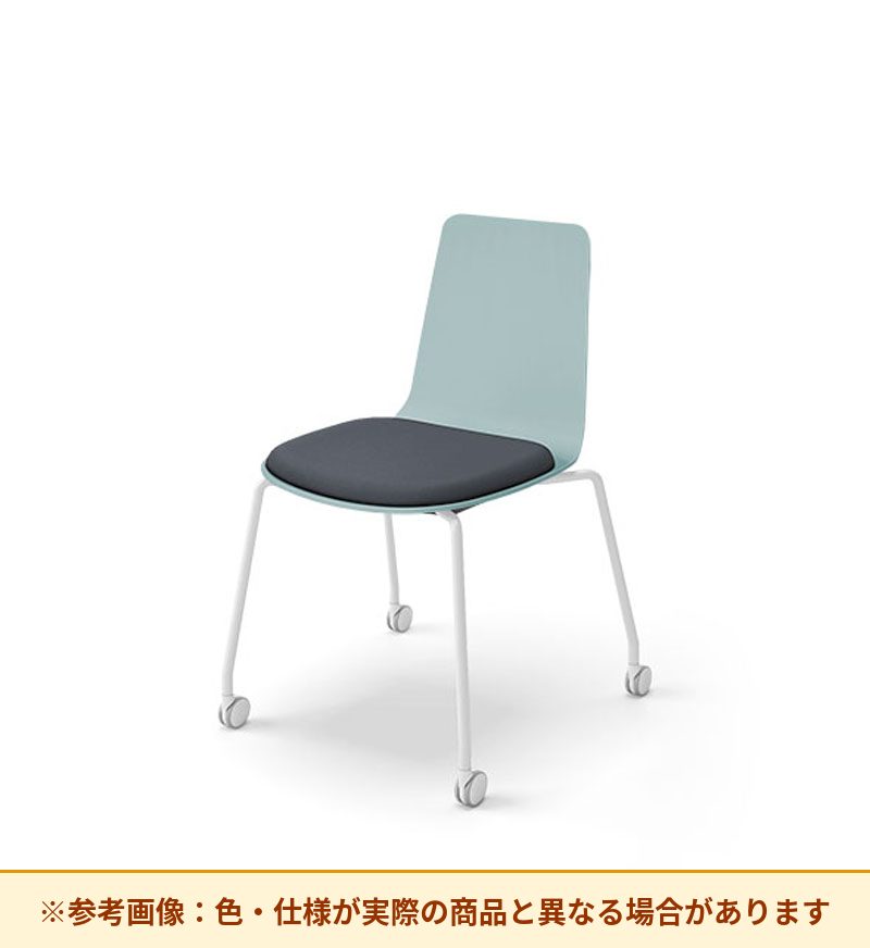 コクヨ ミケット 背素材：PPシート(抗菌剤入) 座素材：布 脚：キャスター脚 K03-B22-1KG2Q64