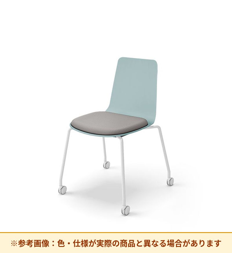 コクヨ ミケット 背素材：PPシート(抗菌剤入) 座素材：布 脚：キャスター脚 K03-B22-1KG2Q64