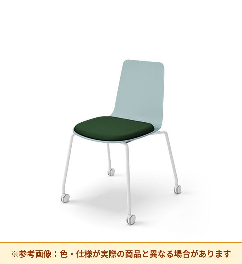 コクヨ ミケット 背素材：PPシート(抗菌剤入) 座素材：布 脚：キャスター脚 K03-B22-1KG2Q64