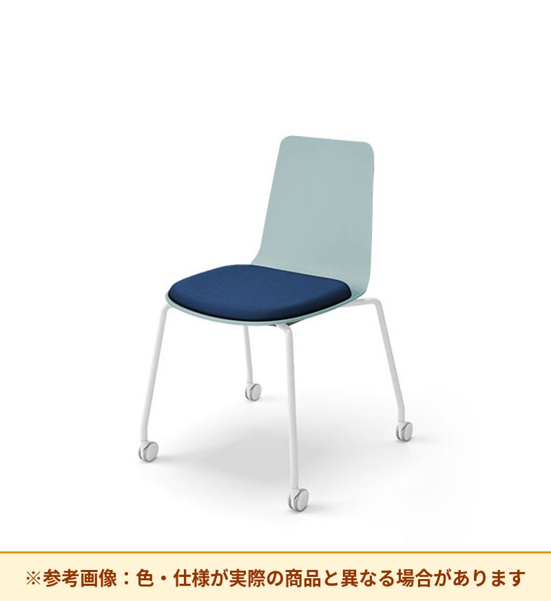 コクヨ ミケット 背素材：PPシート(抗菌剤入) 座素材：布 脚：キャスター脚 K03-B22-1KG2Q64