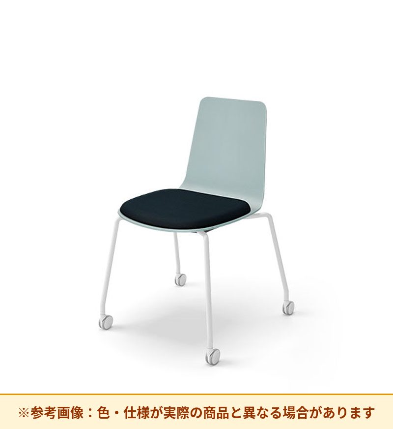 コクヨ ミケット 背素材：PPシート(抗菌剤入) 座素材：エコPVCレザー 脚：キャスター脚 K03-B22-38VZE64