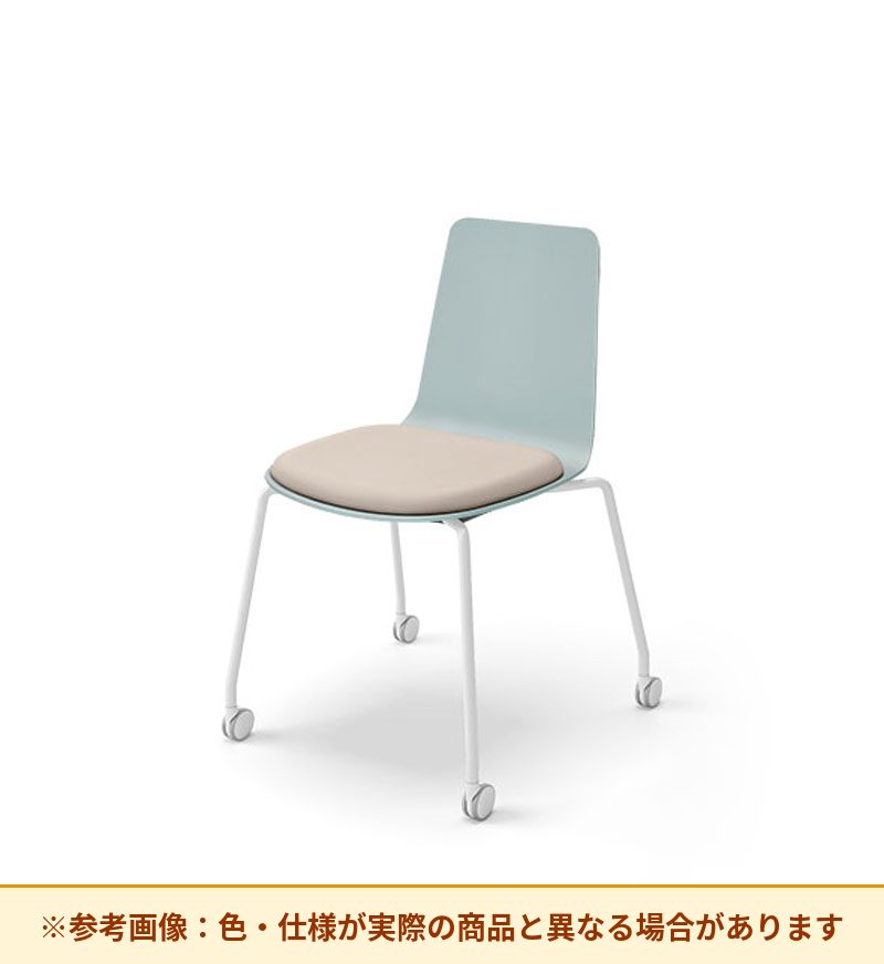 コクヨ ミケット 背素材：PPシート(抗菌剤入) 座素材：エコPVCレザー 脚：キャスター脚 K03-B22-38VZE64