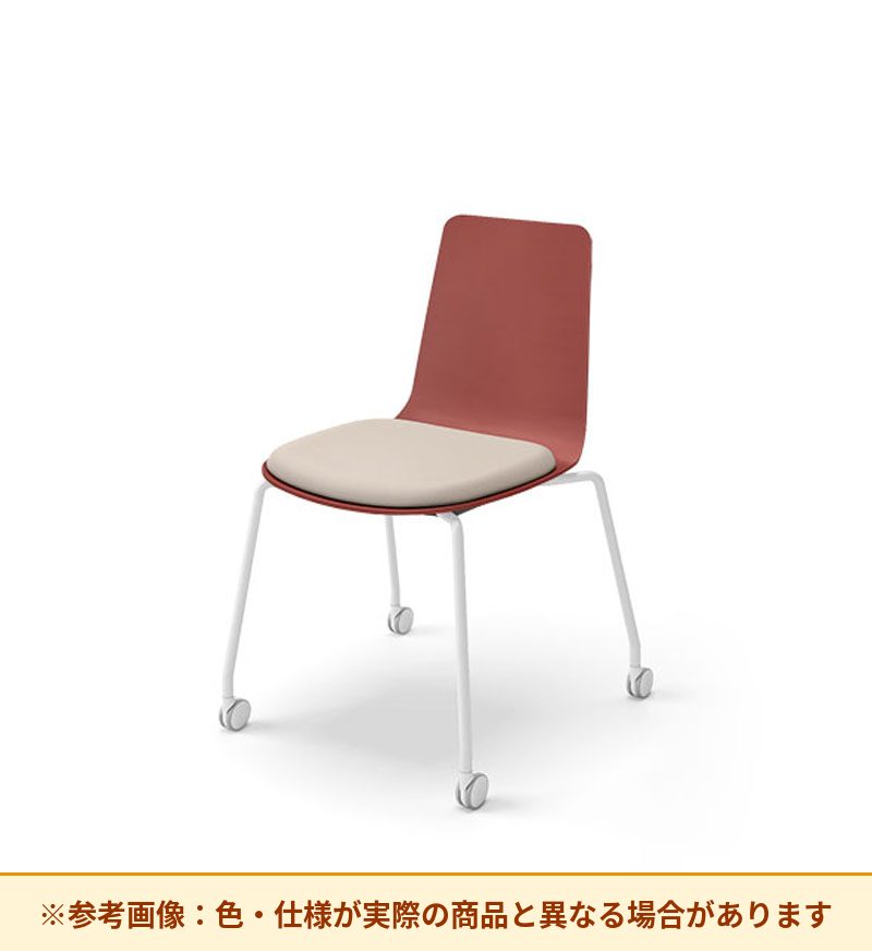 コクヨ ミケット 背素材：PPシート(抗菌剤入) 座素材：エコPVCレザー 脚：キャスター脚 K03-B22-38VZE64
