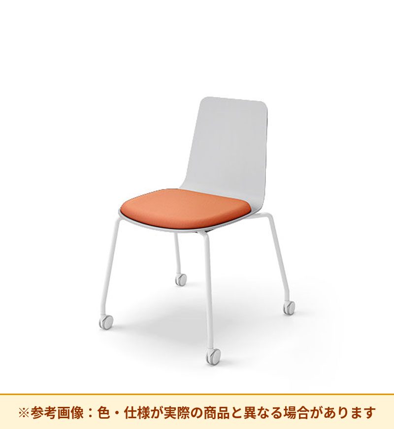 コクヨ ミケット 背素材：PPシート(抗菌剤入) 座素材：布 脚：キャスター脚 K03-B22-1KG2Q64