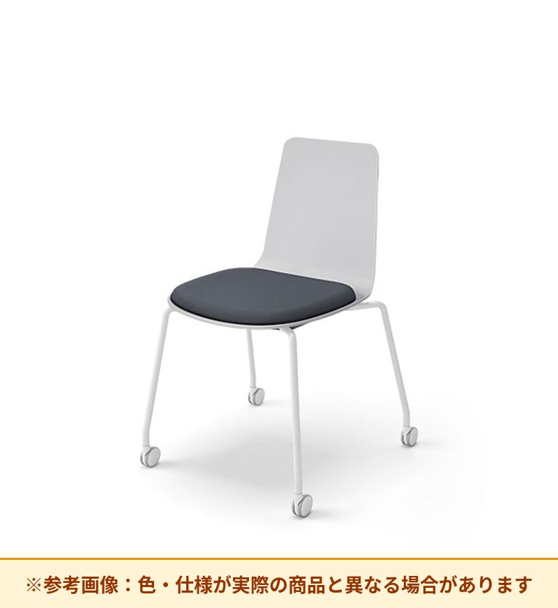 コクヨ ミケット 背素材：PPシート(抗菌剤入) 座素材：布 脚：キャスター脚 K03-B22-1KG2Q64