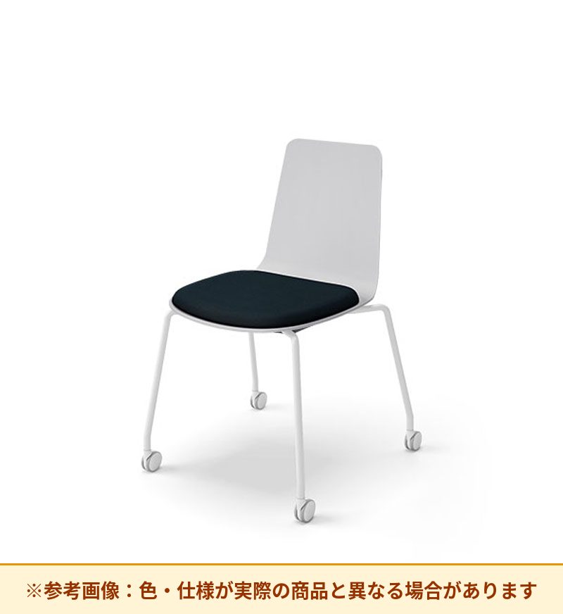 コクヨ ミケット 背素材：PPシート(抗菌剤入) 座素材：エコPVCレザー 脚：キャスター脚 K03-B22-38VZE64