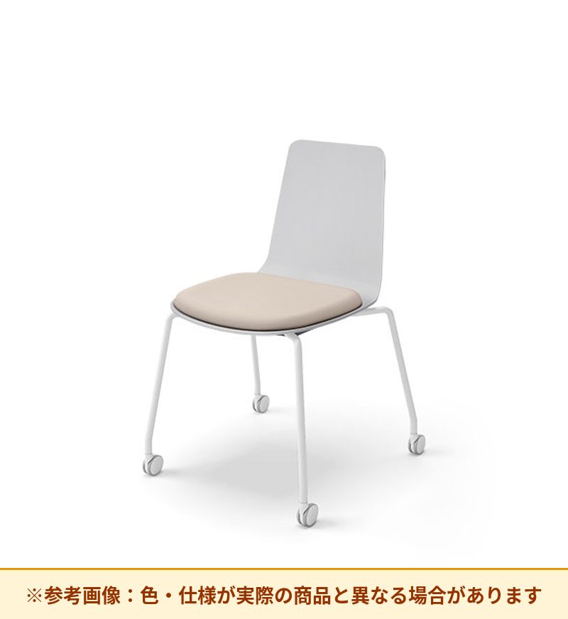 コクヨ ミケット 背素材：PPシート(抗菌剤入) 座素材：エコPVCレザー 脚：キャスター脚 K03-B22-38VZE64