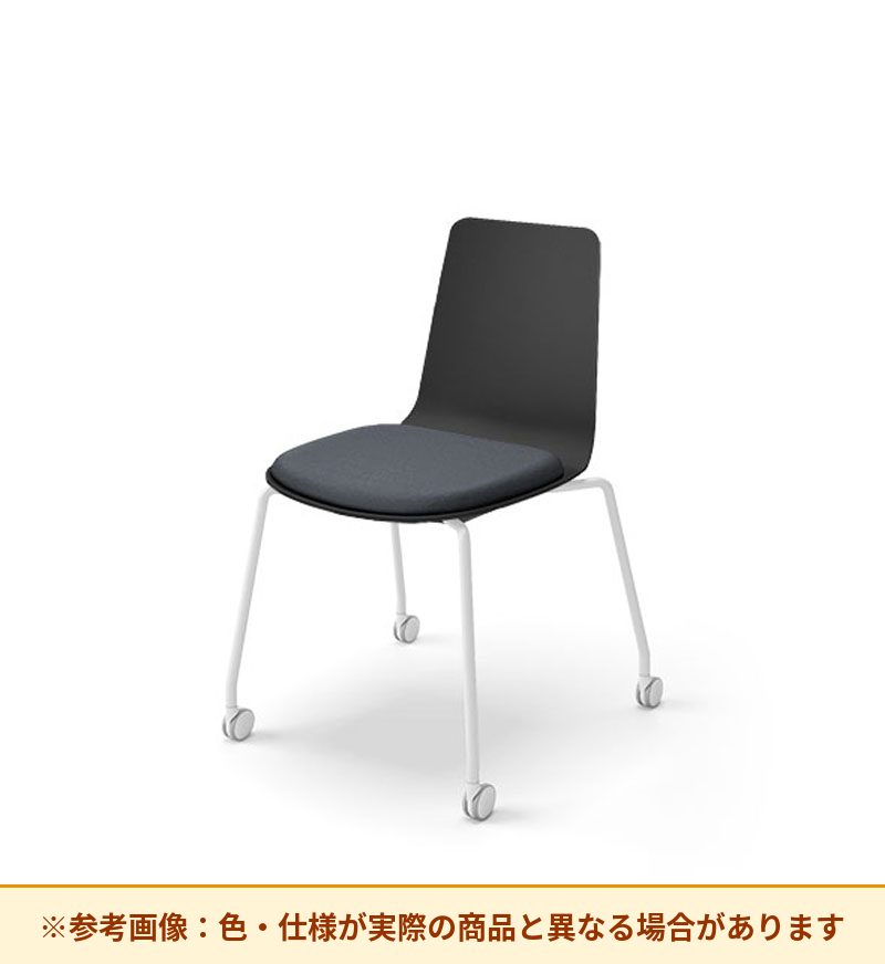 コクヨ ミケット 背素材：PPシート(抗菌剤入) 座素材：布 脚：キャスター脚 K03-B22-1KG2Q64