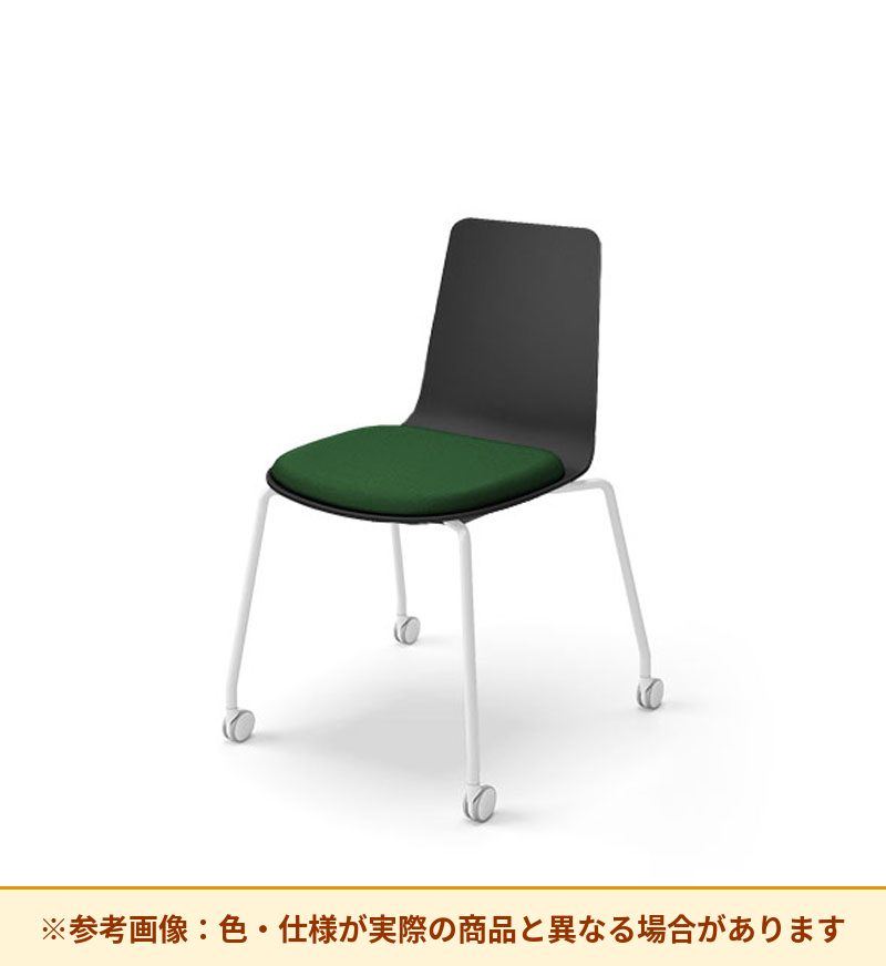 コクヨ ミケット 背素材：PPシート(抗菌剤入) 座素材：布 脚：キャスター脚 K03-B22-1KG2Q64