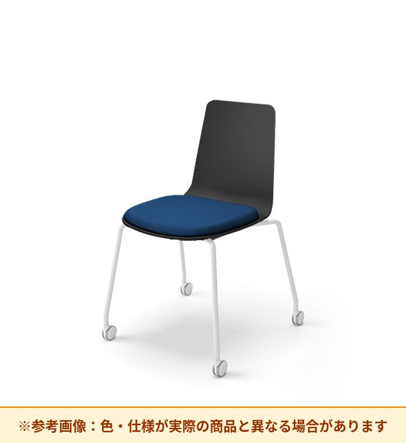 コクヨ ミケット 背素材：PPシート(抗菌剤入) 座素材：布 脚：キャスター脚 K03-B22-1KG2Q64