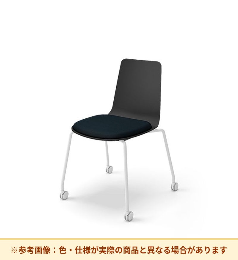 コクヨ ミケット 背素材：PPシート(抗菌剤入) 座素材：エコPVCレザー 脚：キャスター脚 K03-B22-38VZE64