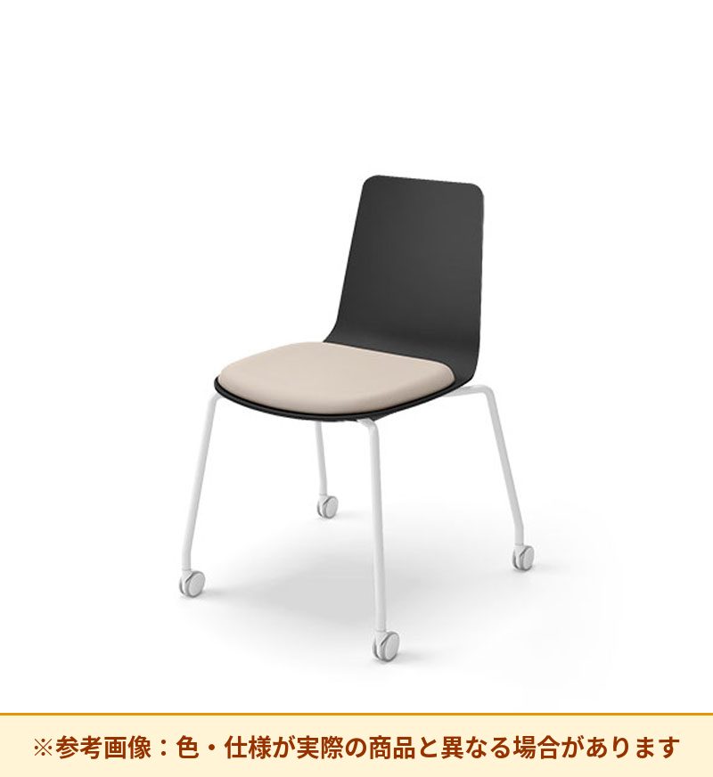コクヨ ミケット 背素材：PPシート(抗菌剤入) 座素材：エコPVCレザー 脚：キャスター脚 K03-B22-38VZE64