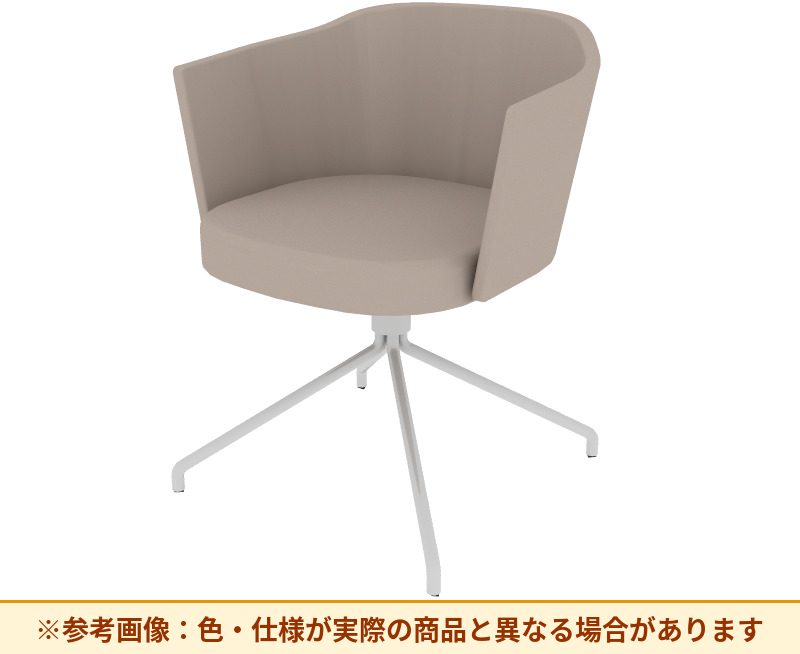 コクヨ チェア コーデ 固定脚（座回転） 張くるみ肘 プレミア張 K04-M628SP